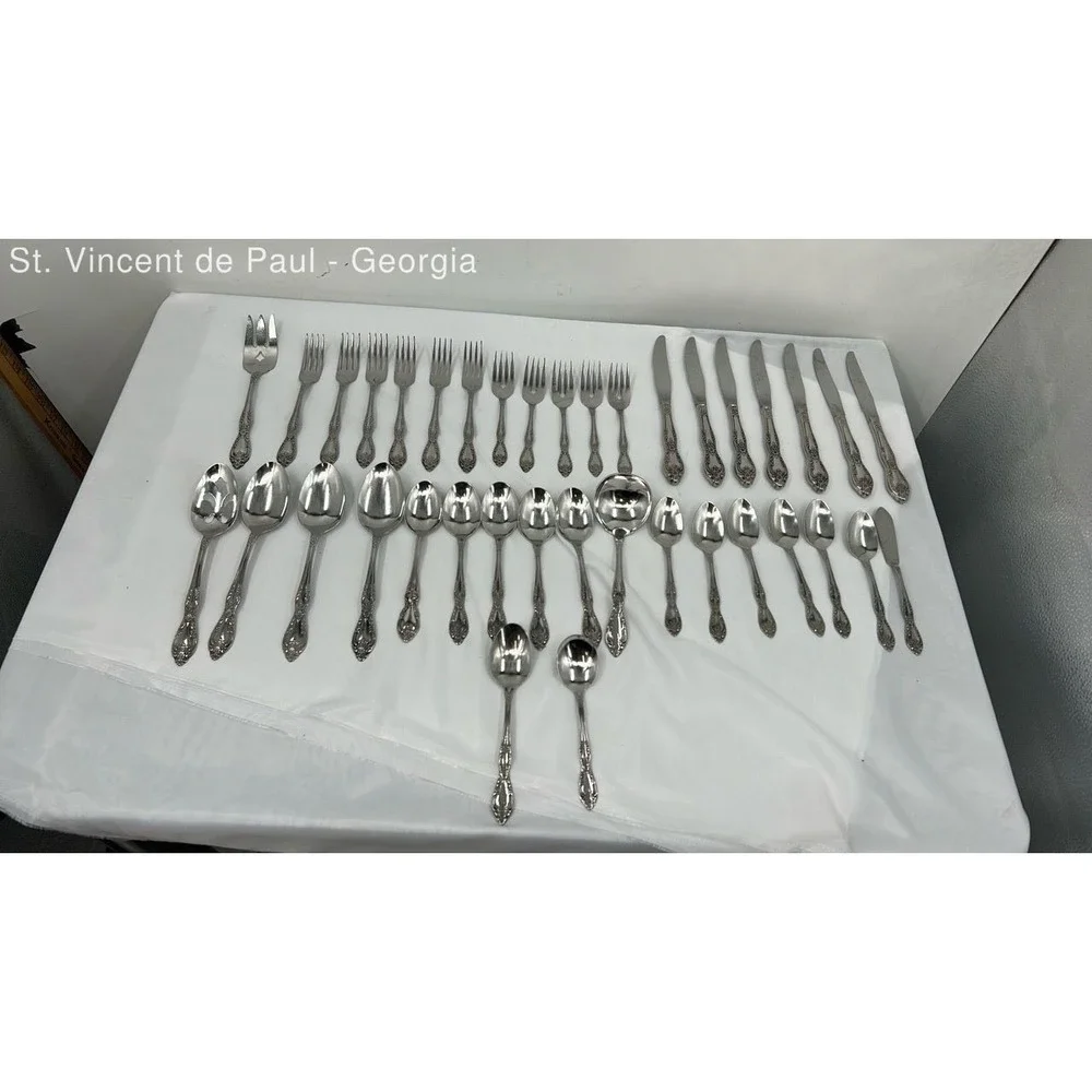 Vintage Lot of 38 Onelida Profile Galveston Stainless Steel Flatware Great Cond.